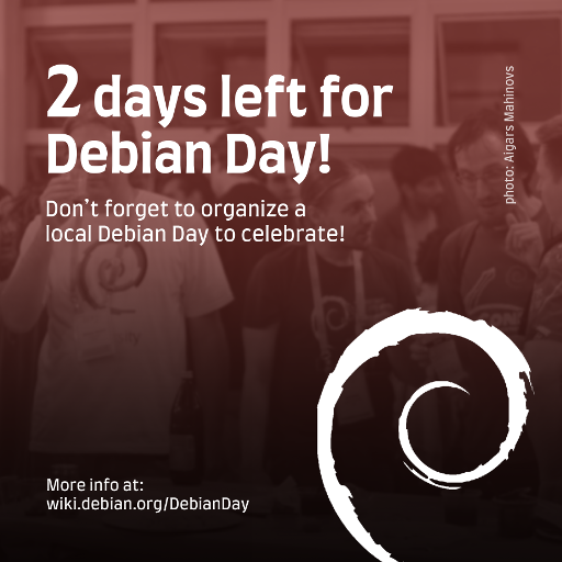 #DebianDay in 2 days